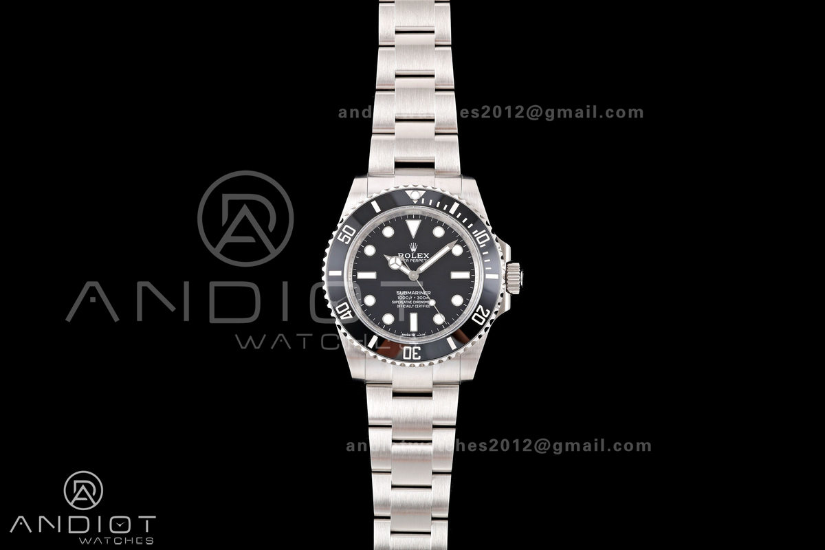 Submariner 41mm 124060 LN Black QF 1:1 Best Edition 904L SS Case and Bracelet JH3285 (Free Sprung)